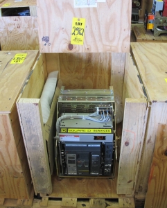 BREAKER, CIRCUIT, 600 FRAME AMP RATING, MASTERPACT NT 08N1 KIND, 3 POLE, 480 VOLT RATING SQUARE D DIRECT REPLACEMENT FOR NSR ABB K-600S INCLUDES ONE NEW 18" DOOR, MOUNTS USING EXISTING HINGES > CONTINUOUS CURRENT: 600A > INTERRUPTING RATING: 30KA @ 535VAC > 125VDC OPERATED > MICROLOGIC TRIP UNIT 5.0A > 800A SENSOR > 400A SENSOR PLUG > 18" DOOR, PART # NLI-NT08N1-LISB8-EODC-NSR-001 (W-44) LOADING & HANDLING FEE $15-